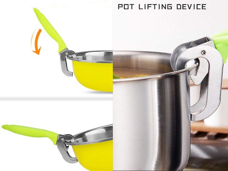 SEFONE Hot Plate Gripper, Kitchen Hot Dish Bowl Plate Clip Anti Scalding Dish Plate Tongs for Microwave Toaster Oven Steamer Air Fryer Pans - Image 4